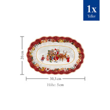Carica l'immagine nel visualizzatore di Gallery, Villeroy &amp; Boch - Toy's Fantasy Scodella Da Portata Variopinto, Adatto per Microonde, Piatto Ceramica Natale, Decorazione Natalizie, Stoviglie, Porcellana Premium