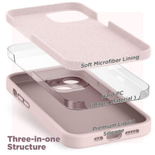 Carica l'immagine nel visualizzatore di Gallery, SURPHY Cover per iPhone 14 con 2 Pellicola Vetro Temperato (6,1"), Custodia per iphone 14 Silicone con Protezione Fotoca