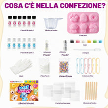 Carica l'immagine nel visualizzatore di Gallery, Kit Squishy Silicone Liquido Luminosi Fai Da Te per Bambini, Taba Squishy Kit Fai da Te, 1:1 AB Squishy Gomma Siliconica