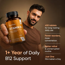 Carica l'immagine nel visualizzatore di Gallery, Vitamina B12 Metilcobalamina 1000mcg, 450 Micro Compresse da 6mm, 14+ Mesi
