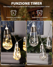 Carica l'immagine nel visualizzatore di Gallery, Trasformatore Luci Natale 31V 12W con Cavo da 5M, LED Alimentatore 15V - 31V Adattatore Luci Natale IP44 con 8 Modalità,