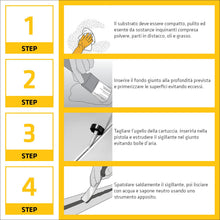 Carica l'immagine nel visualizzatore di Gallery, SIKA - Silicone neutro - SikaSeal-174 Construction - Nero - 300ml