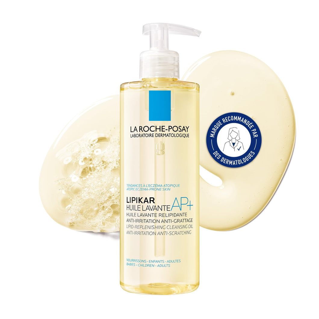 La Roche-Posay Lipikar Olio Detergente AP+, Olio Doccia Detergente, Per Pelli Sensibili, Anti-Arrossamento, Ultra-Idratazione, Formula con Aqua Posae Filiformis, Burro di Karité, Niacinamide, 400 ml