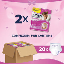Carica l'immagine nel visualizzatore di Gallery, Lines Specialist Maternity, Mutandine Assorbenti Lines Maternity Post Parto, con Supporto Dell'Addome e Assorbenza Rapid