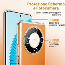Carica l'immagine nel visualizzatore di Gallery, Captor Cover Honor Magic 5 Lite, Custodia Trasparente in Silicone TPU Morbido, Sottile, Anti-Graffio, Protezione Fotocam