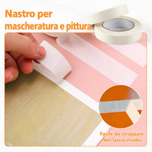 Carica l'immagine nel visualizzatore di Gallery, Nastro Carta 24 mm x 50 m, Mascheratura e Verniciatura Professionale