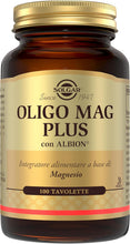 Carica l'immagine nel visualizzatore di Gallery, Solgar Oligo Mag Plus 100 Tavolette Magnesio Bisglicinato chelato Albion