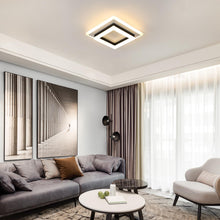 Carica l'immagine nel visualizzatore di Gallery, Lampada da Soffitto a LED, 24W Quadrata Moderno Nero