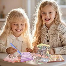 Carica l'immagine nel visualizzatore di Gallery, Set di 20 adesivi 3D per casa, in miniatura 3D con pinzetta rosa, fai da te Cozy Little Home House Scene Sticker Book, F