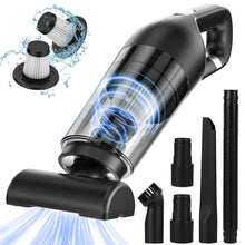 Carica l'immagine nel visualizzatore di Gallery, Czemo Aspirabriciole Senza Fili Potente 9000pa 120W Aspirapolvere Auto, Mini Aspirapolvere Portatile per Auto Ricaricabile Aspira Briciole USB Aspirapolvere a Mano per Casa Auto Ufficio