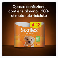 Carica l'immagine nel visualizzatore di Gallery, Scottex Carta Igienica La Maxi, Rotoli a Durata Tripla, 36 Maxi Rotoli