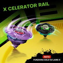 Carica l'immagine nel visualizzatore di Gallery, DEZAWRTY X Trottola Stadio Set da Battaglia con X Acceleration Rail