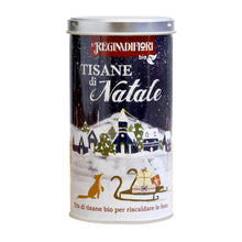 Carica l'immagine nel visualizzatore di Gallery, Regina di Fiori - Tisane del Natale. Lattina Decorata con 12 Filtri Assortiti da 3g. Biologico