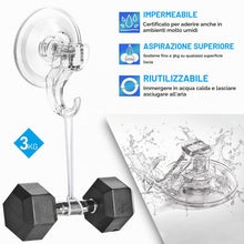 Carica l'immagine nel visualizzatore di Gallery, Quntis 4 Pezzi Gancio a Ventosa, Ventose con Gancio Super Resistenti 3 kg