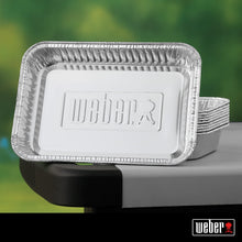 Carica l'immagine nel visualizzatore di Gallery, Weber Vaschette in alluminio , 6 pezzi, perfettamente adatte per Weber Q, Pulse, Lumin, Traveler, Genesis, Genesis II / 
