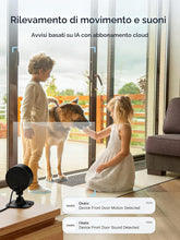 Carica l'immagine nel visualizzatore di Gallery, GNCC GC3 Videocamera Sorveglianza Interno WiFi 1080P Fissa, 2.4GHz, Plug-in