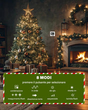 Carica l'immagine nel visualizzatore di Gallery, Trasformatore Luci Natale 31V 12W con Cavo da 5M, LED Alimentatore 15V - 31V Adattatore Luci Natale IP44 con 8 Modalità,