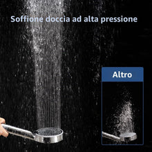 Carica l'immagine nel visualizzatore di Gallery, Soffione Doccia, Doccino per Doccia Alta Pressione Risparmio Idricocon con 2m Tubo Doccia, Doccetta per Doccia con 5 Mod