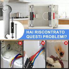 Carica l'immagine nel visualizzatore di Gallery, 10 Set Riparazione Scatola Elettrica Tipo 118 – Asta di Supporto per Cassetta di Derivazione Esterna, Accessori per Elet