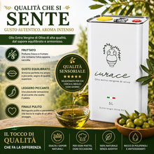 Carica l'immagine nel visualizzatore di Gallery, Iurace Olio Extravergine di Oliva Calabria, estratto a freddo, 5 Litri