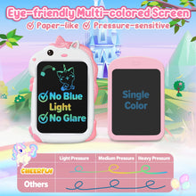 Carica l&#39;immagine nel visualizzatore di Gallery, Unicorno Bambina Giocattolo Giochi Bambini - Idee Regalo Natale Compleanno Bambina Bambini Bambino 2 3 4 5 6 + Anno LCD Tavoletta Grafica Lavagna Magica Tablet Disegno Bambini Giochi Giocattoli Regali