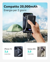 Carica l'immagine nel visualizzatore di Gallery, INIU Power Bank, 20000mAh 22,5W Powerbank Ricarica Rapida, USB C Input &amp; Output Caricatore Portatile PD3.0 QC4.0 Powerbank per iPhone 17 16 15 14 13 12 Pro Max Mini Plus Samsung S23 S22 iPad etc