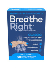 Carica l'immagine nel visualizzatore di Gallery, Breathe Right Cerottini Nasali Classici Grandi 30 Pezzi, Sollievo Nasale
