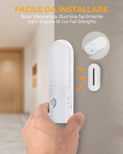 Carica l'immagine nel visualizzatore di Gallery, Luce Notturna USB Sensore Movimento Ricaricabile[2 Pezzi], Luci Notturna LED a 2000mAh Batteria con Sensore, Dimmerabile