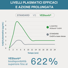 Carica l'immagine nel visualizzatore di Gallery, Igennus VESIsorb Ubiquinolo 100mg Kaneka, Ubichinolo Coenzima Q10