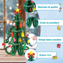 Carica l'immagine nel visualizzatore di Gallery, LEMESO Calendario Avvento 2026 Albero di Natale da Tavolo Piccolo Albero di Natale in Legno Calendario dell'Avvento con 