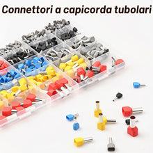 Carica l'immagine nel visualizzatore di Gallery, Puntalini Elettrici a Crimpare 600 pezzi, Preciva anello a Crimpare, Capocorda a Crimpare Dimensione 2 * 0,5-10mm² adatt