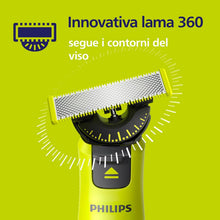Carica l'immagine nel visualizzatore di Gallery, Philips OneBlade QP430/60 - Testine originali a 360 lame, compatibili con tutti i rasoi e tagliabordi elettrici OneBlade e Pro, originali Philips, 3 lame singole, fornitura per 12 mesi