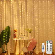 Carica l&#39;immagine nel visualizzatore di Gallery, Jsdoin Tenda Luminosa Natale,3.6x3m 360LED Tenda Luci Natale Interno,8 Modalità Luci Tenda Esterno Cascata Dimmerabile IP65 Impermeabile con Telecomando &amp; Timer per Matrimonio, Feste (Bianco caldo)