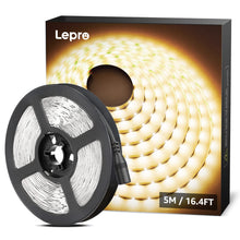 Carica l'immagine nel visualizzatore di Gallery, Lepro Striscia LED 5m 300 LED 2835, 16W 2300lm Luce Nastro Luminoso Bianco Caldo 3000K, Strisce LED 12V per Decorazione e Illuminazione Domestica, Magazzino, Negozio, ecc