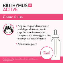 Carica l'immagine nel visualizzatore di Gallery, Biothymus Active Donna, Lozione Anticaduta Capelli Donna, Trattamento Attivo, per Capelli Fragili, Confezione da 100 ml