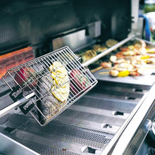 Carica l'immagine nel visualizzatore di Gallery, Onlyfire 6042 in acciaio inox piatto girarrosto Grill basket si adatta a 12 mm e 10mm esagono, 10 mm quadrati e 8mm aste
