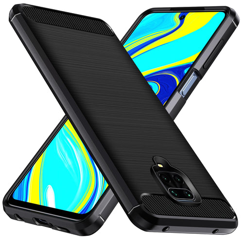 iVoler Cover per Xiaomi Redmi Note 9S / Xiaomi Redmi Note 9 Pro, [Protezione Antiurto di Grado Militare] Custodia Sottile Morbida in Silicone TPU Anti-Impronte Anti-Graffio Protettiva Case, Nero