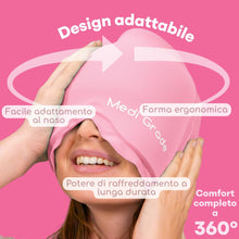 Carica l'immagine nel visualizzatore di Gallery, Medi Grade Cuffia Emicrania in Gel Refrigerante a Copertura Totale, Rosa
