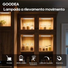 Carica l'immagine nel visualizzatore di Gallery, Goodea Dimming Luce Armadio LED con Sensore Sottopensile 18cm Alluminio