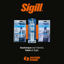 Carica l'immagine nel visualizzatore di Gallery, SIGILL, Colla Epossidica, Adesivo Epossidico Bicomponente (A+B) Super Resistente fino a -40°C e +80°C, Resistente ad Acq