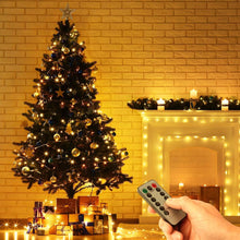Carica l'immagine nel visualizzatore di Gallery, Vicloon Luci a Stringa USB, 2x10M 100 LED ,Telecomando Timer,Bianco Caldo