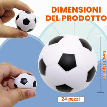 Carica l'immagine nel visualizzatore di Gallery, Mini palline sportive, 5 cm, mini palloni da calcio, in schiuma antistress, per bambini e adulti