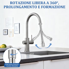Carica l'immagine nel visualizzatore di Gallery, 2 Pezzi Rubinetto Da Cucina Con Aeratore,2 Modalità, Accessori per Rubinetti, Accessorio per Rubinetto Rotante a 360 Gra