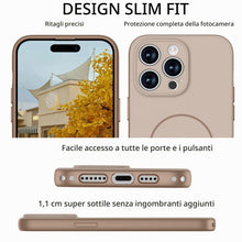 Carica l'immagine nel visualizzatore di Gallery, Cover Magnetica per iPhone 14 Pro Max Compatibile con MagSafe Cachi‌