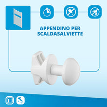 Carica l'immagine nel visualizzatore di Gallery, LH Coppia handy grip porta salviette da termosifone senza foro per bagno autoavvitanti al termoarredo scaldasalviette se
