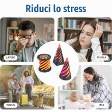 Carica l'immagine nel visualizzatore di Gallery, 3PCS Impossible Cone, 3D Stampato Spiral Cone Fidget Toy, Impossible Pyramid Passthrough Sculpture, Desktop Spirale Cono