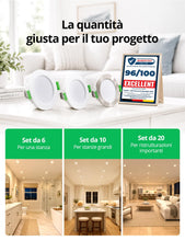 Carica l'immagine nel visualizzatore di Gallery, Bojim Faretti LED da Incasso per Cartongesso Soffitto Dimmerabili Foro 55mm - 68mm, 4W IP44 Luce Calda Naturale Fredda p