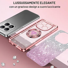 Carica l'immagine nel visualizzatore di Gallery, Tawarror Glitter Cover per Xiaomi Redmi Note 15 Pro 5G(Non per 4G), Custodia per cellulari zincate Silicone, con Double 