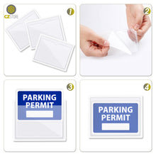 Carica l'immagine nel visualizzatore di Gallery, Adesivo da Parabrezza e Portapermesso di Parcheggio -✮GARANZIA A VITA✮| 6-PACK | Adesivo per Biglietto di Parcheggio - I