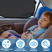 Carica l'immagine nel visualizzatore di Gallery, 2 pezzi Parasole Auto Per Bambini, 50x30cm Protezione Solare del Finestrino dell'automobile, Parasole Autoadesive per Ba